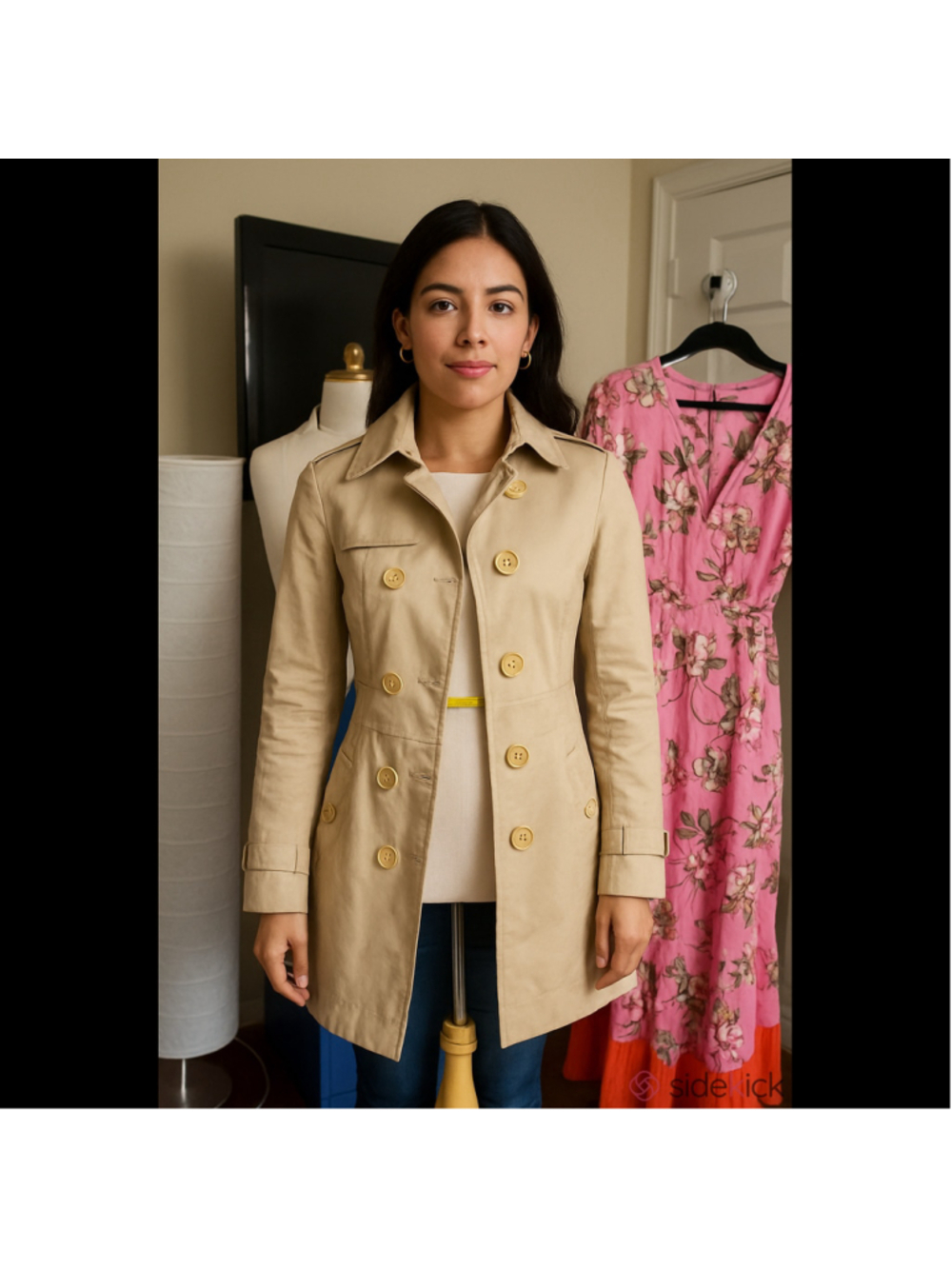 Banana Republic Beige Trench Coat Size PM